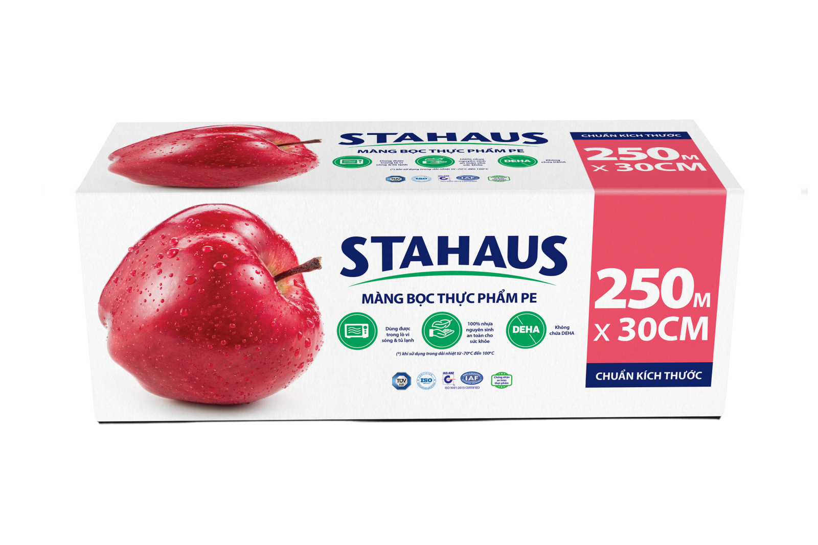 Màng bọc thực phẩm PE STAHAUS 30cm x 250m